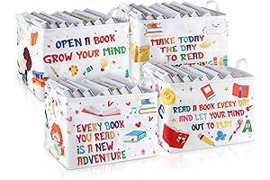 Domensi Collapsible Book Storage for Kids