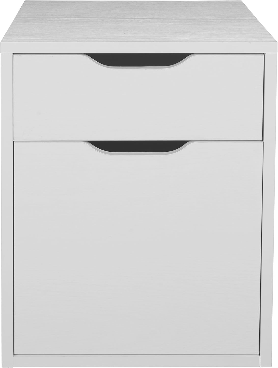 Niche Mod Freestanding Box File Pedestal with no Tools Assembly- White Wood Grain : Office Products