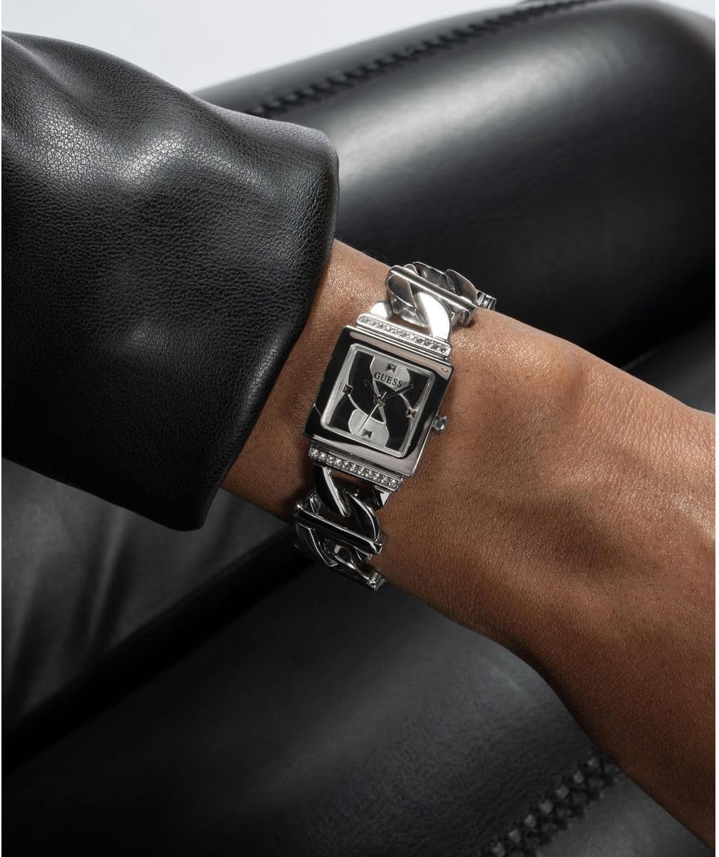 Amazon.co.jp: Guess レディース 20.8mm 腕時計, シルバートーン