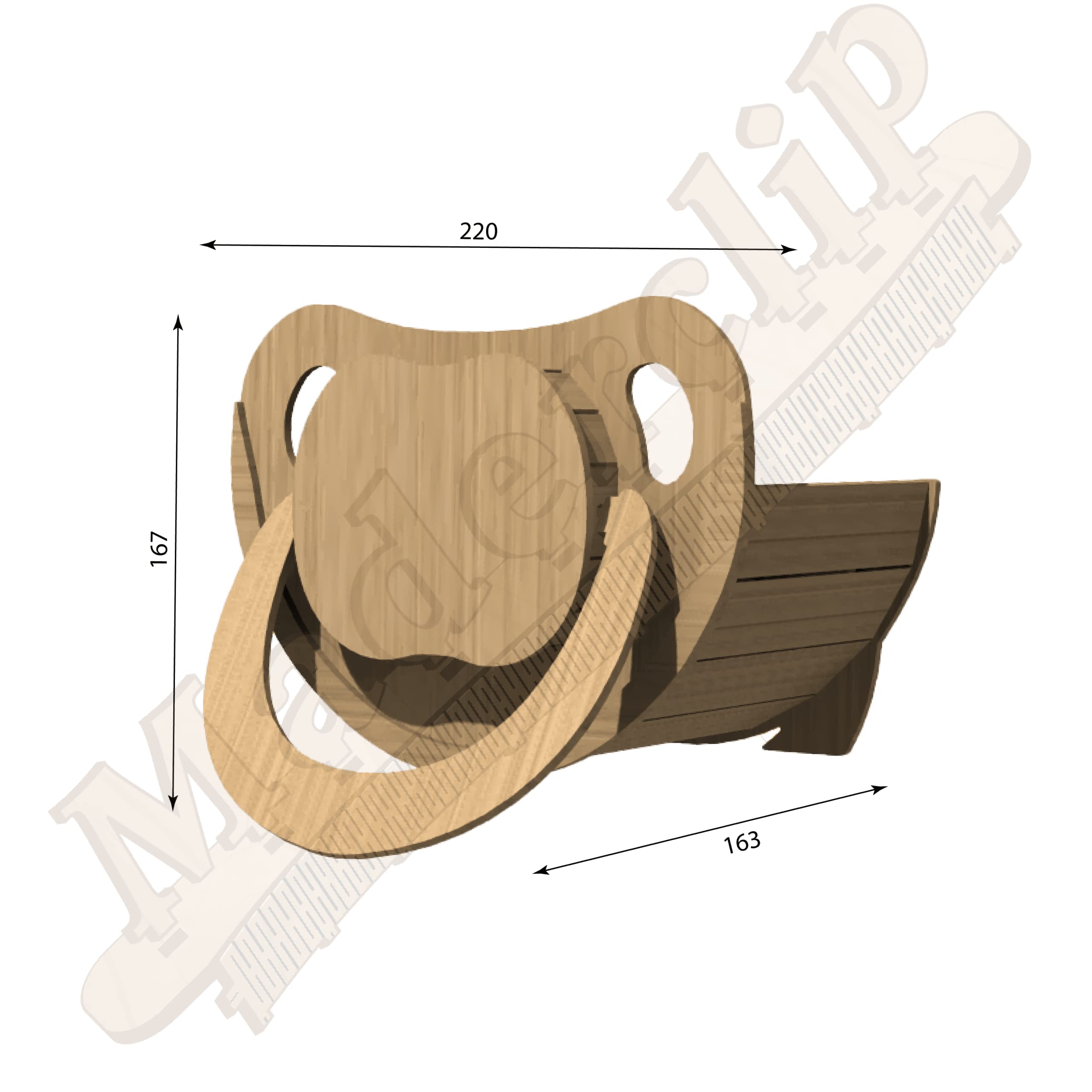 Guarda pañales chupete de madera personalizado.Cesta organizadora para guardar los productos del cuidado de bebé, personalizado