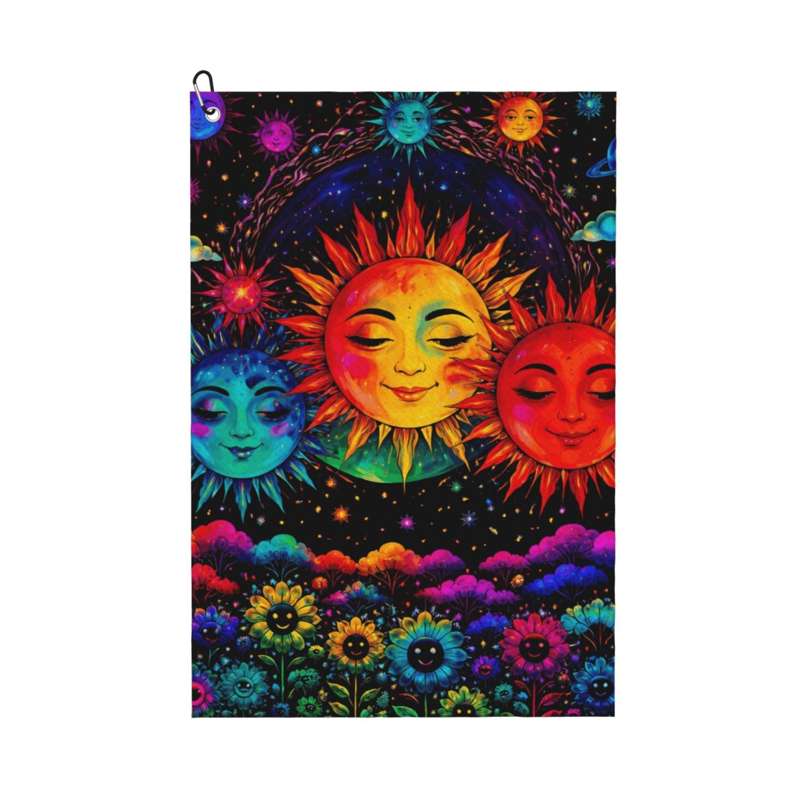 BSDFGSDD Hippie Trippy Boho Art Golf Towel 24 x 16 inches