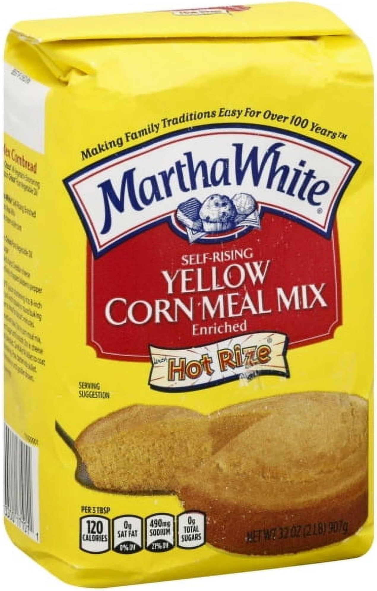 Martha White Self Rising Yellow Corn Meal Mix, 32 Ounce