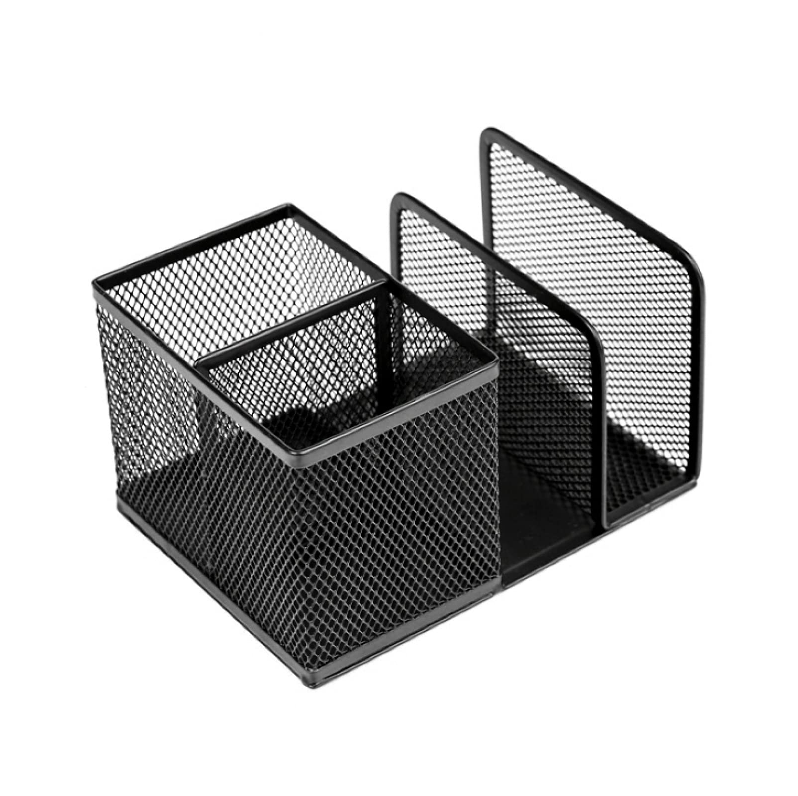 Boîte de rangement porte-stylo de bureau noir organisateur papier téléphone