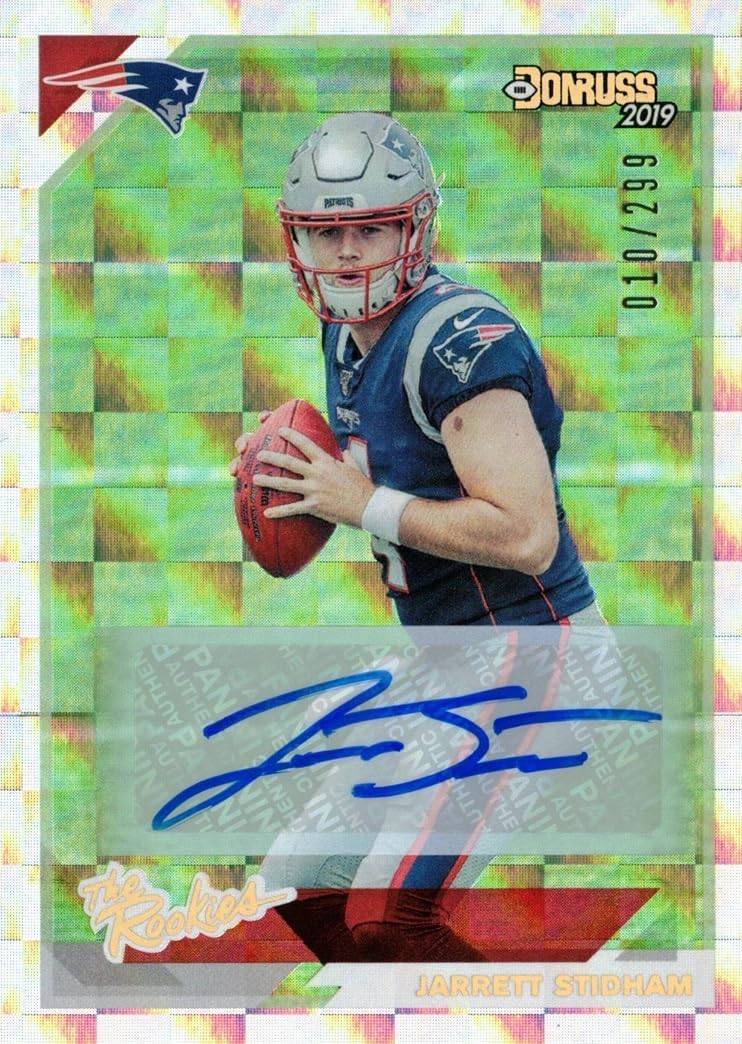 2019 Donruss the Rookies #TR-7 Jarrett Stidham Certified Autograph Football Card - Only 299 made!