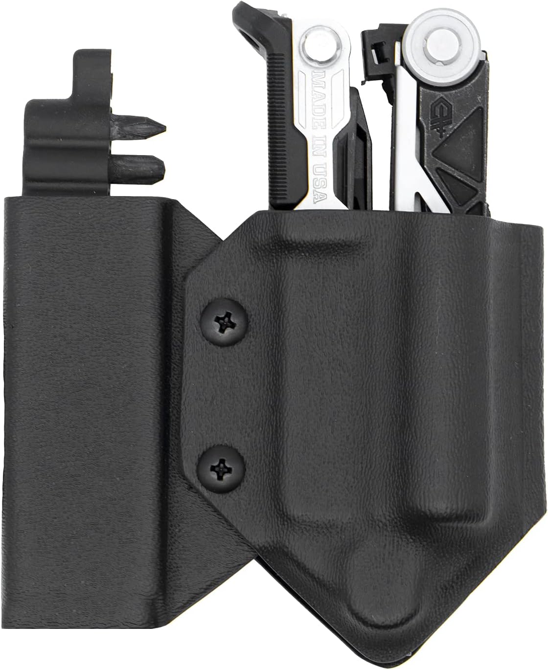 Clip & CarryKydex Multitool Sheath for Gerber Center-Drive w/Optional Bit Sidecar Holder ~ Made in USA (Multi-Tool & Bits not Included) Multi Tool Holster