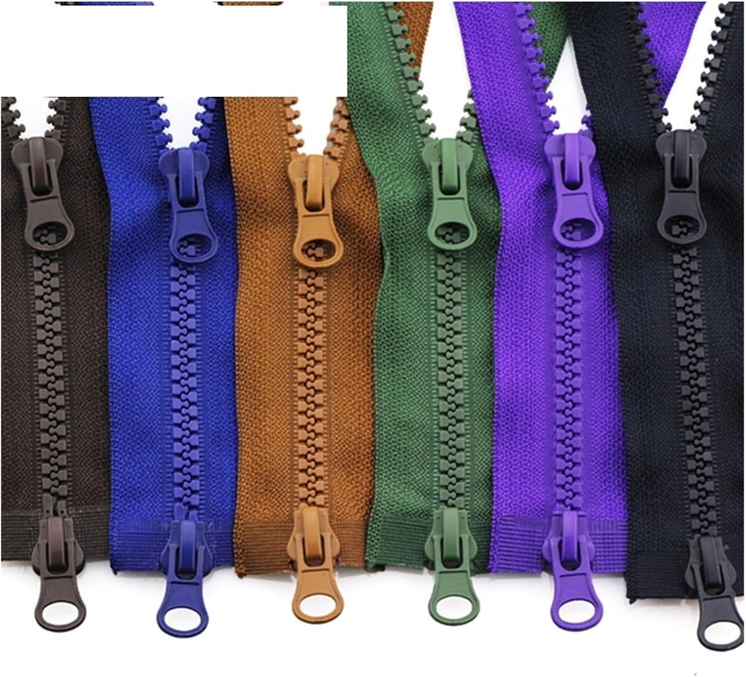 Apparel Hardware Supplies Nylon Zippers for Sewing,Zips 5 Pcs 80/90/100/120/150cm Double Silders Zipper Open-End Auto Lock Two-Way Double Open Zip for Jacket DIY Sew(Pink,120CM-5#)