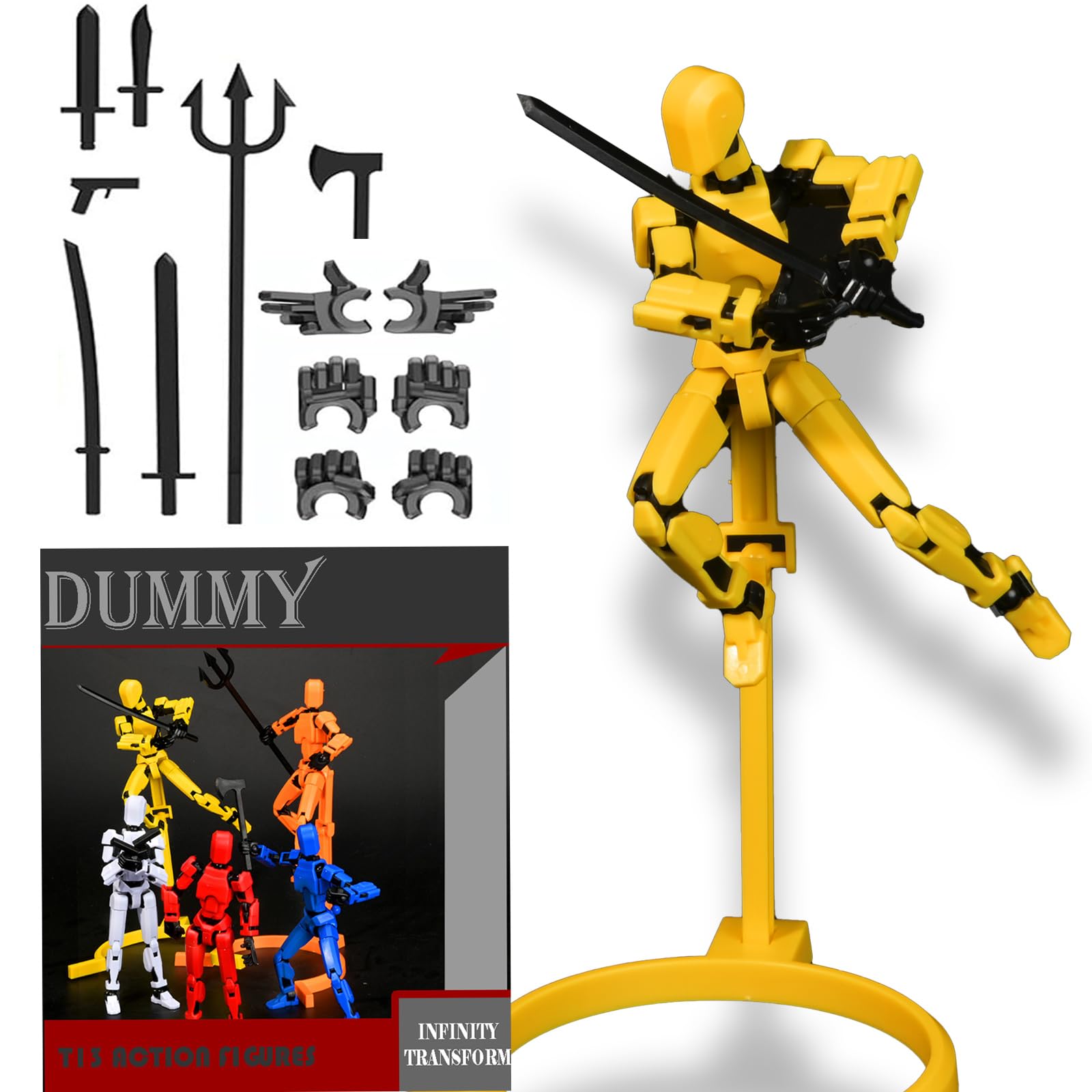 Buy Censtar T-13 Action Figure Set 3D Printed Multi-Jointed