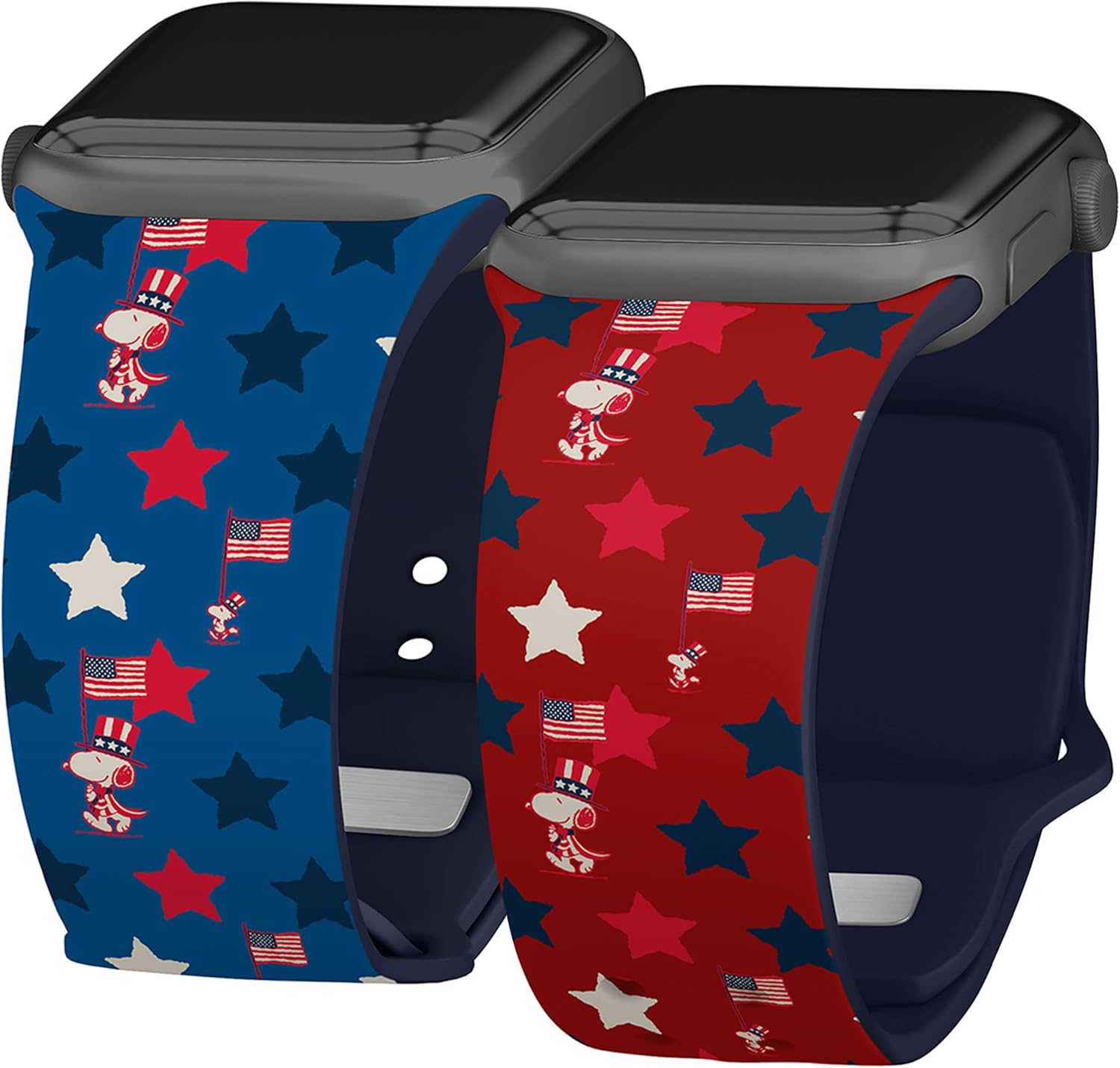 Affinity Bands Peanuts Patriotic HD Watch Band Compatible with Apple Watch