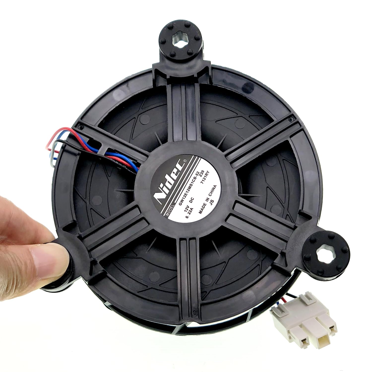 for GW12E12MS1CB-52 Cooling Fan, DC12V 0.22A 3 Wire Refrigerator Cooling Fan Motor