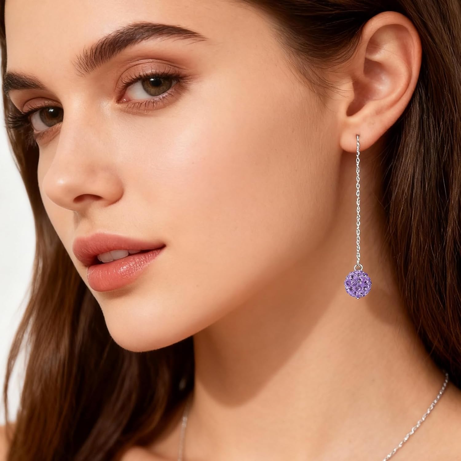 100 Pcs 10 Mixed Colors Rhinestone Beads for Jewelry Making, Shiny Round Shamballa Disco Ball Beads, Sparkle Crystal Clay for Christmas, Bracelet, Baseball Necklace, Earring Crafting and DIY - Image 6