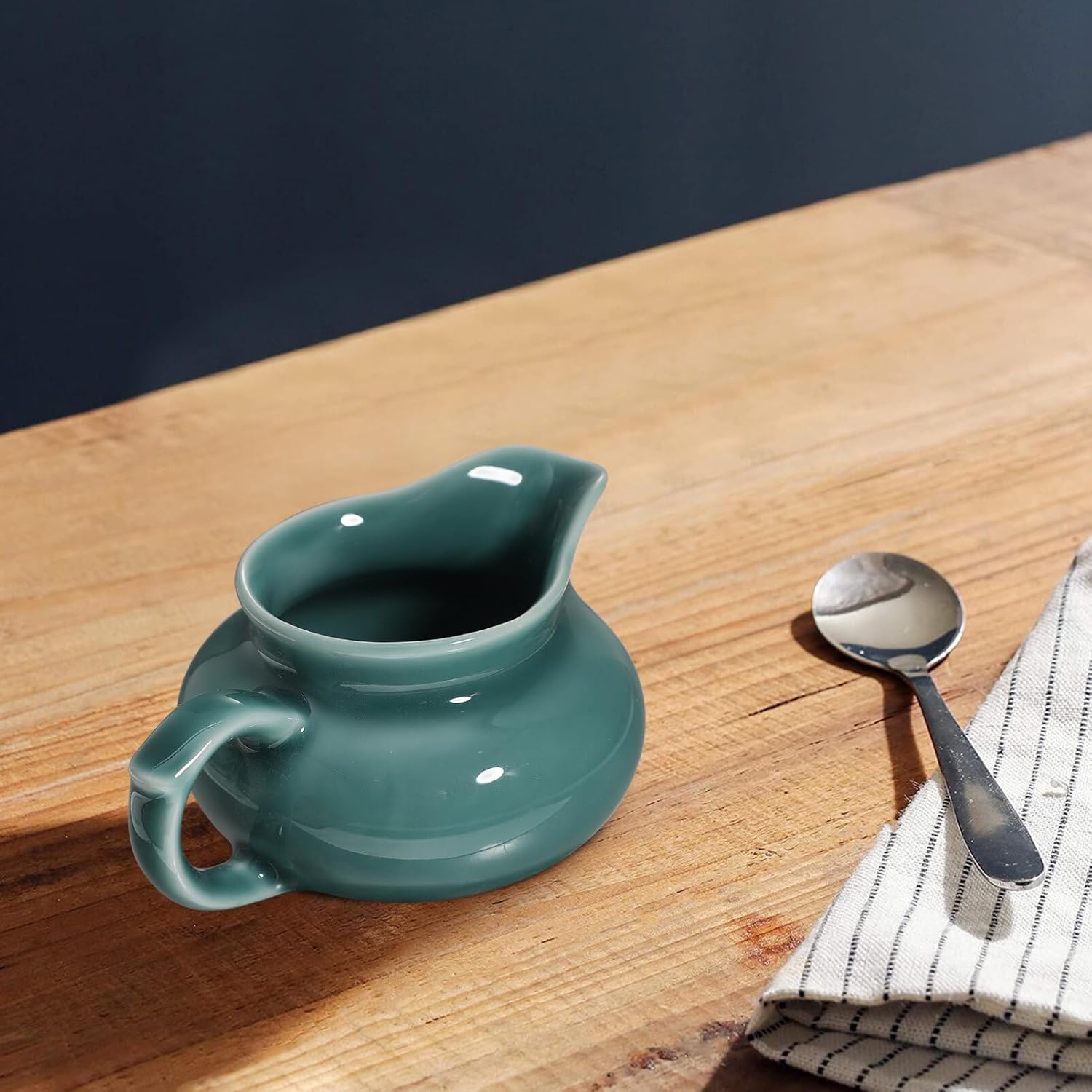 Ceramic Gravy Boat 180ml Green Multi-function Sauce Cup