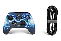 Vista 7 de PowerA Enhanced Wired Controller for Xbox Series X S - Arc Lightning, Officially Licensed for Xbox Arco Relámpago