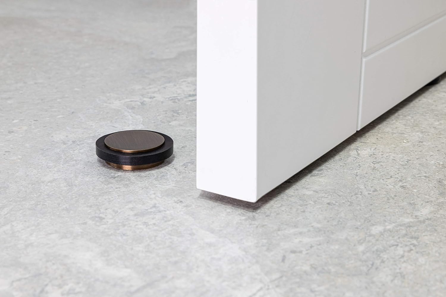 EVI Herrajes, Rustic Brass-black Rubber, 35diameter x 14mm - Image 4