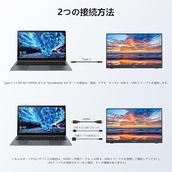 Mobile Monitor 15.6 inches Touch Panel InnoView Mobile Display Freestanding Portable Monitor Gaming Monitor IPS LCD Panel 1920*1080 FHD Touch Function Slim Lightweight Portable Wall Mount Compatible