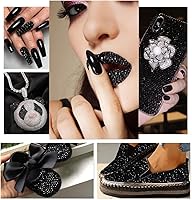 Vista 30 de 4 Boxes Emerald Green Rhinestones Glitters 24 Shapes K9 Glass Gems Stones Flatback Round Diamonds Crystals Nail Art Charms Supplies for Nails Faces