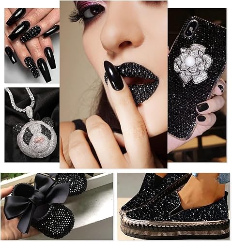 Miniatura 30 de 4 Boxes Emerald Green Rhinestones Glitters 24 Shapes K9 Glass Gems Stones Flatback Round Diamonds Crystals Nail Art Charms Supplies for Nails Faces