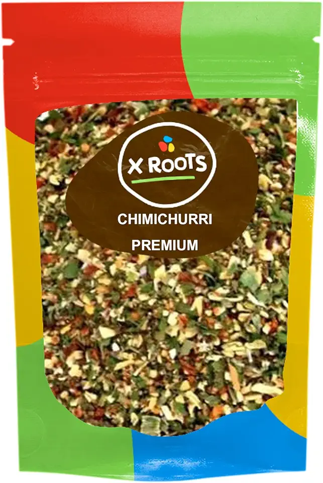 Tempero Chimichurri Natural X Roots 1kg – Blend de Especiarias e Ervas Desidratadas – Embalagem Abre e Fecha