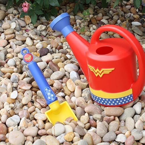 Miniatura 2 de MidWest Gloves & Gear DCW410KH8 Wonder Woman Kids - Paleta de jardín, mango azul/pala amarilla