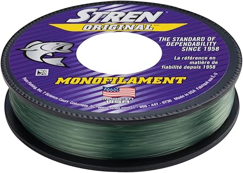 Miniatura 19 de Stren - Línea de pesca monofilamento original 2-Transparente/azul fluorescente,Claro,Transparente/azul fluorescente,Dorado (Hi-Vis Gold),Verde