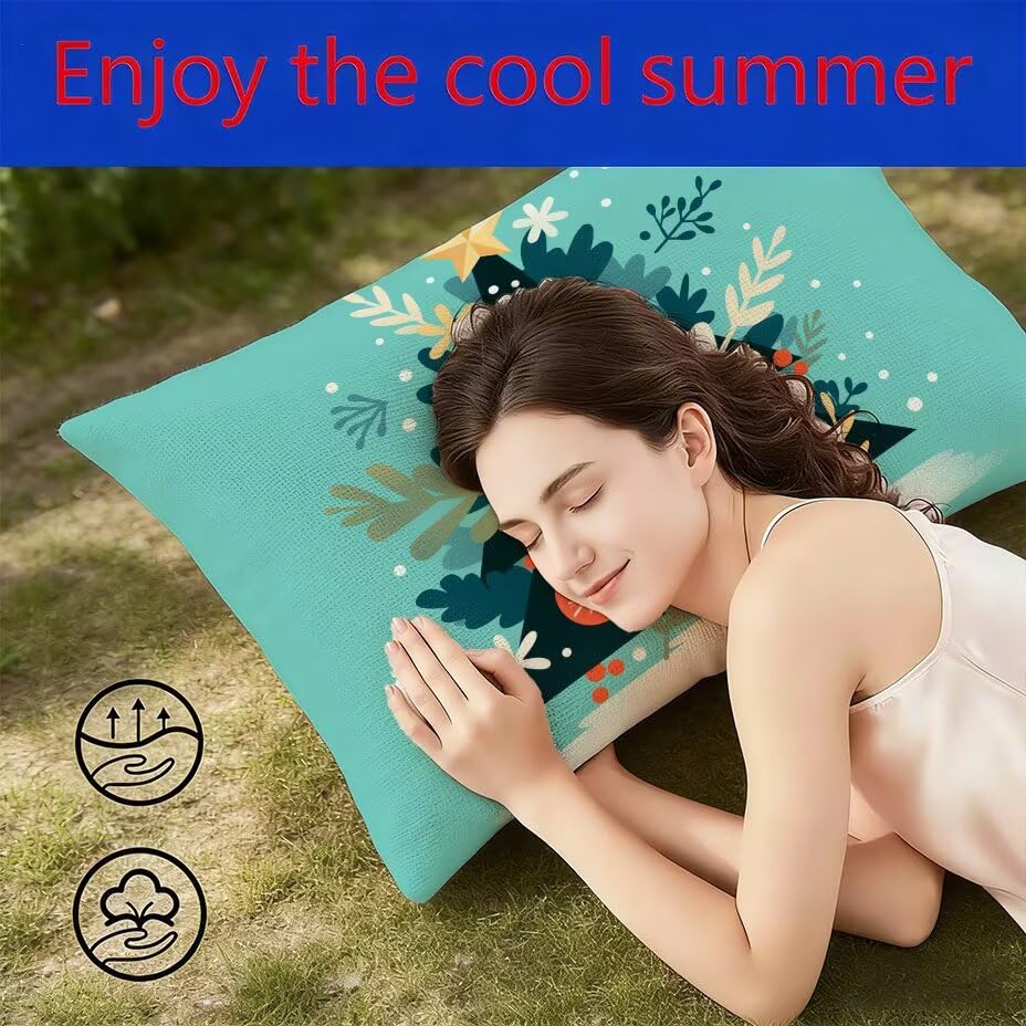 Housse de Coussin Extérieur Imperméable Turquoise pour Protéger du Soleil