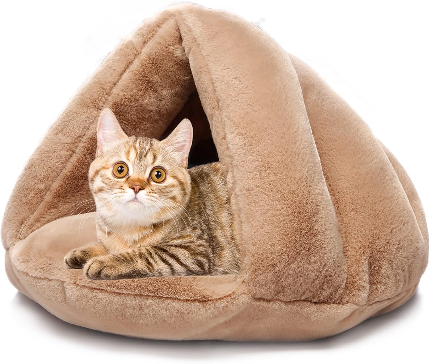 Pet Tent Cave Bed for Small Medium Puppies Kitty Dogs Cats Pets Sleeping Bag Thick Fleece Warm Soft Dog Bed Cuddler Burrow House Hole…