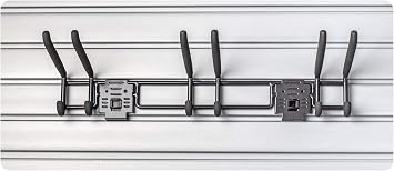 HandiWall 24 Tool Bar with 3 Double Utility Hooks