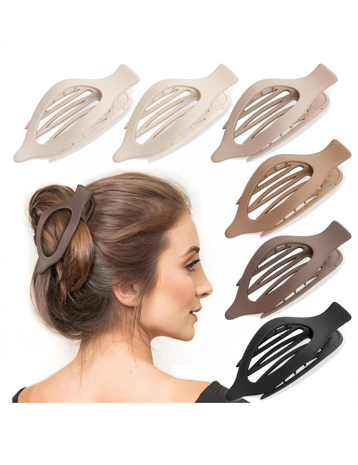 4 Pcs BlackSmall Hair Bun Maker, Ballet Bun Kit Hair Nets, 10 Pcs U Shaped Bobby Pins，10 Pcs 50 cm Hair Nets for Buns for Ballet