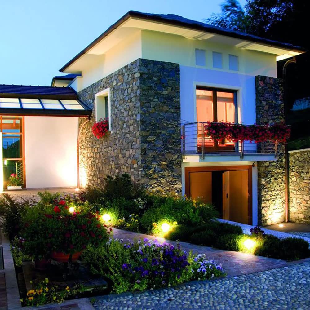 Outdoor Estaca lámpara bola ranuras lámpara Terraza o Balcón iluminación Blanco Kanlux 23510