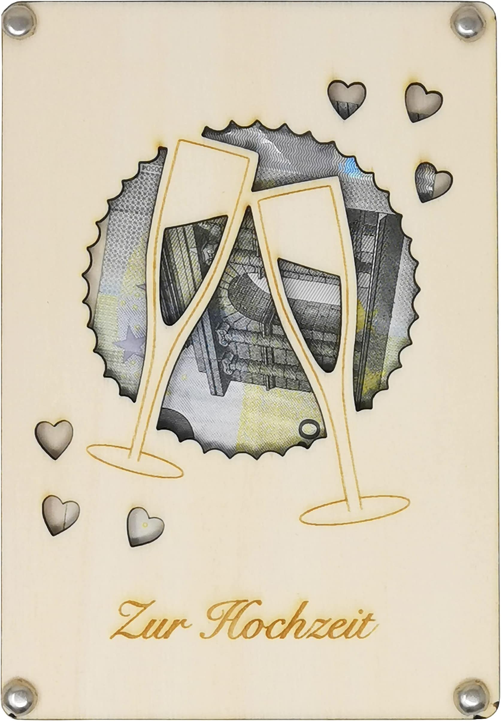 Woodland Mail Hochzeitskarte Mit Holzpinguinen – 12x17 Cm, Aus Recyceltem Papier, In Deutschland Hergestellt