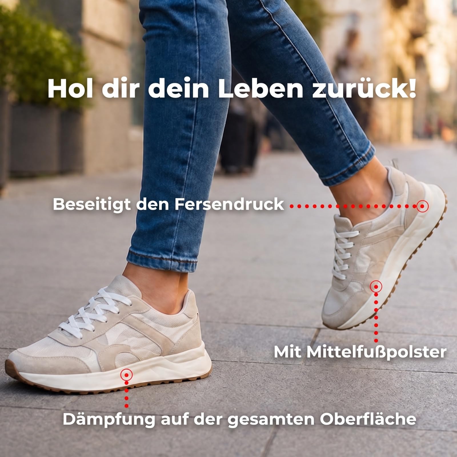 SMOU Orthopädische Einlegesohlen bei Fersensporn mit Metatarsalpelotte
