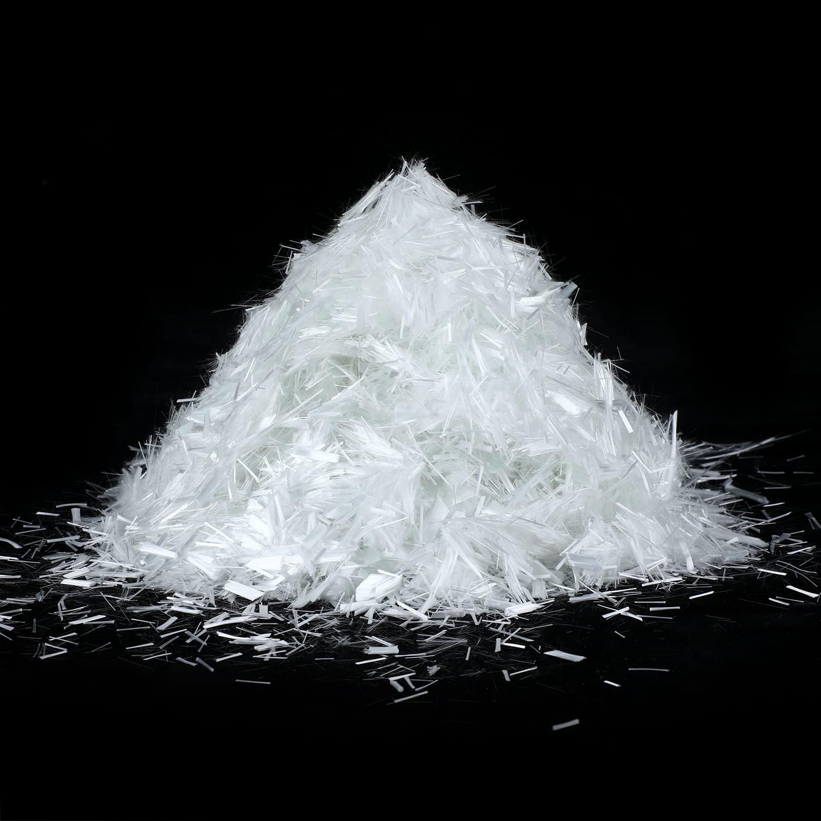 10 Lb 3/4'' (19 mm) Fiberglass for Concrete Cement Mortar Mix, Reinforcement Anti Seepage Anti Cracking White Fibers Fiberglass for Concrete Building Walls Garden Floor