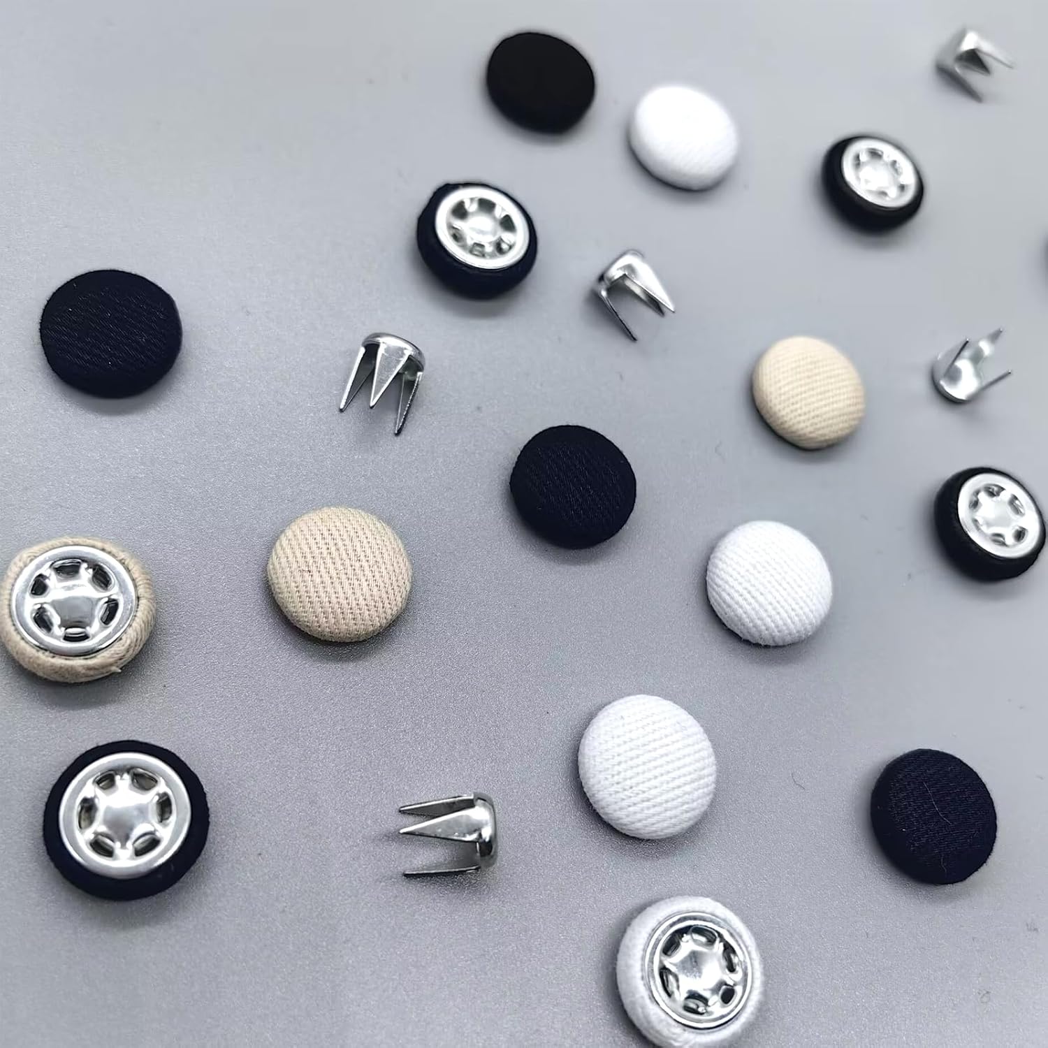 20sets 4 Colors Baseball Cap Top Button Replacement, Replacement Hats Buttons, Cotton Hat Button Replacement for Repair, Production, Clothing Sewing