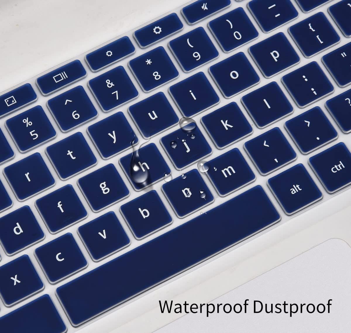 Keyboard Cover for ASUS Chromebook Flip C433 C434 2-in-1 14", ASUS Chromebook C423NA/C425TA/C433TA-AS384T/C434TA-DS384T DSM4T, ASUS Chromebook Flip C302 12.5", Chromebook C523 C523NA Skin, Navy Blue