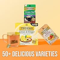 Vista 152 de Twinings Blackcurrant Breeze - Té negro, 6 paquetes de 20 unidades, bolsas de té envueltas individualmente, dulce, sabor picante, con cafeína