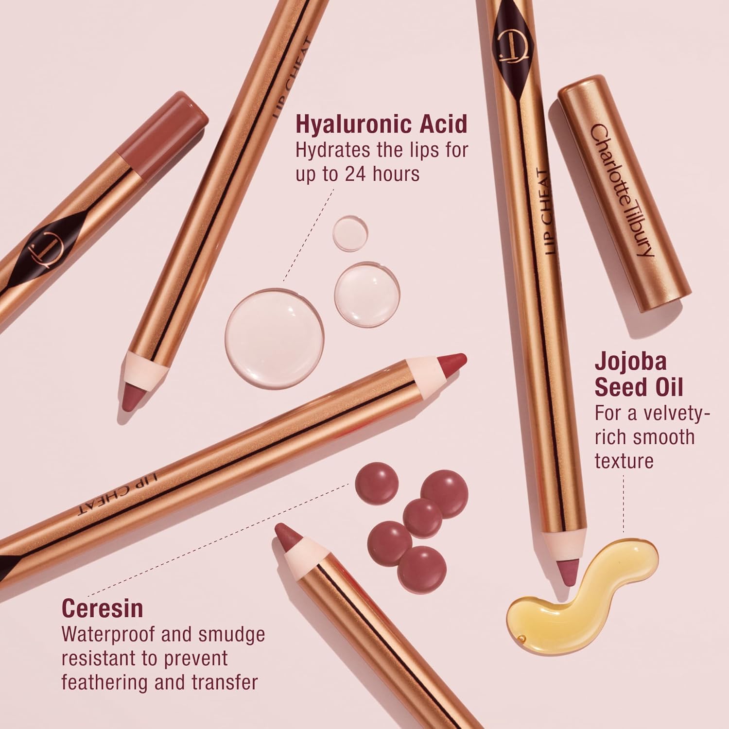 Charlotte Tilbury Lip Cheat Lip Liner Pencil - Gives Lips a Fuller-Looking, Defined Pout - Enriched with Jojoba Oil & Hyaluronic Acid - Waterproof, Smudge-Proof & Transfer-Proof - Image 6