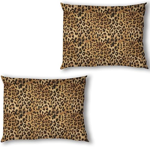 Miniatura 2 de Yaofuren Juego de funda de edredón de 3 piezas con temática marrón, tamaño Queen, ropa de cama con estampado de leopardo, funda de edredón con