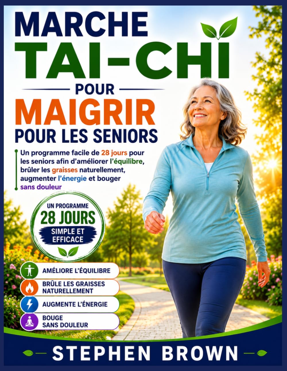 Marche Tai-Chi Pour Maigrir Pour Les Seniors: Un programme facile de 28 jours pour les seniors afin d’améliorer l’équilibre, brûler les graisses ... augmenter l’énergie et bouger sans douleur
