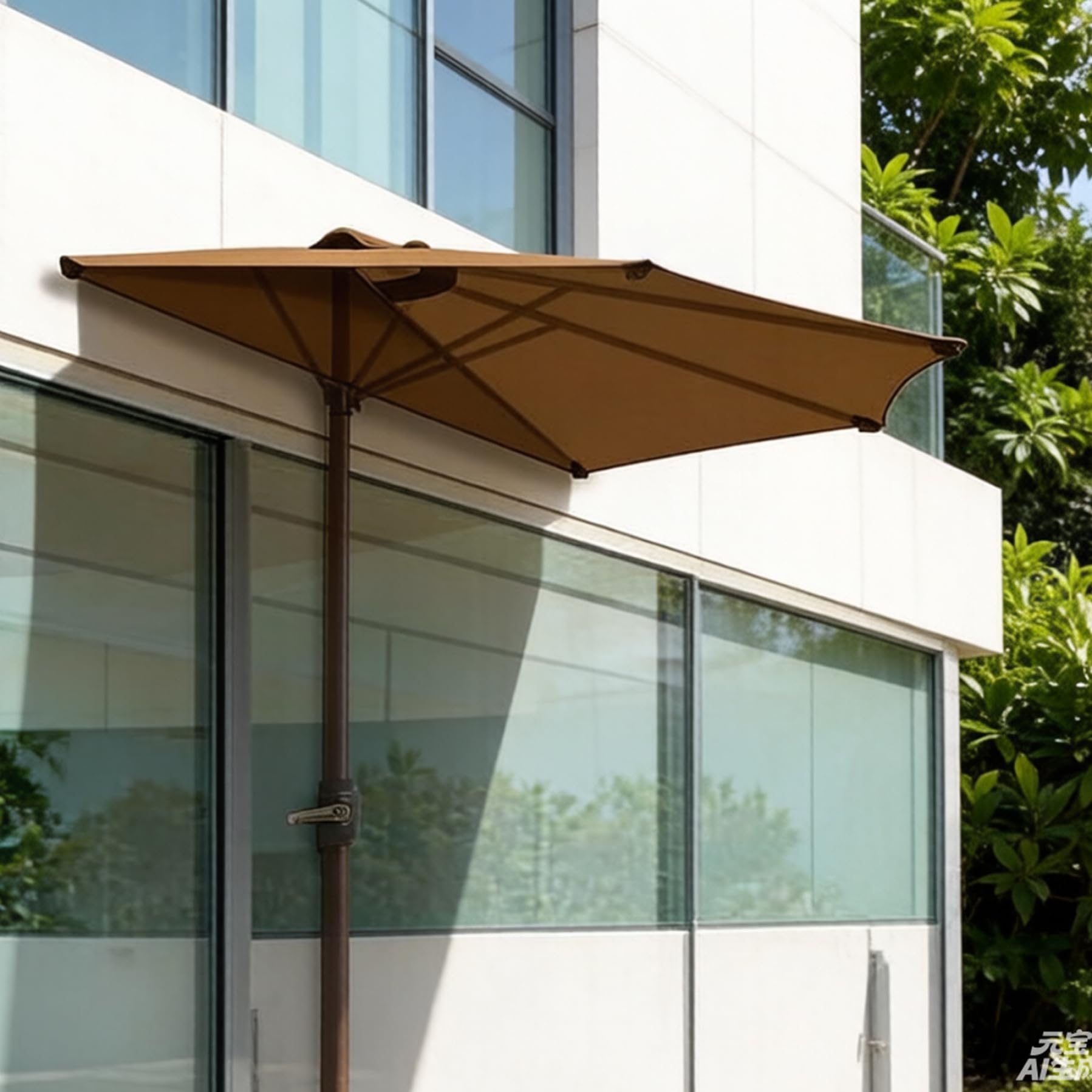 Couverture demi-parapluie de remplacement 2,7m en tissu imperméable renforcé