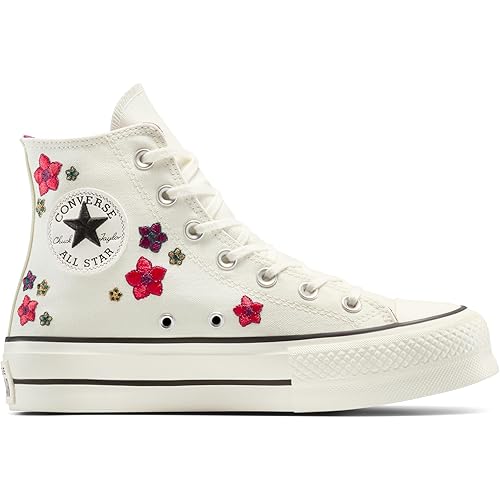 Converse Women's Chuck Taylor All Star Lift Platform Flowers High Top Sneaker