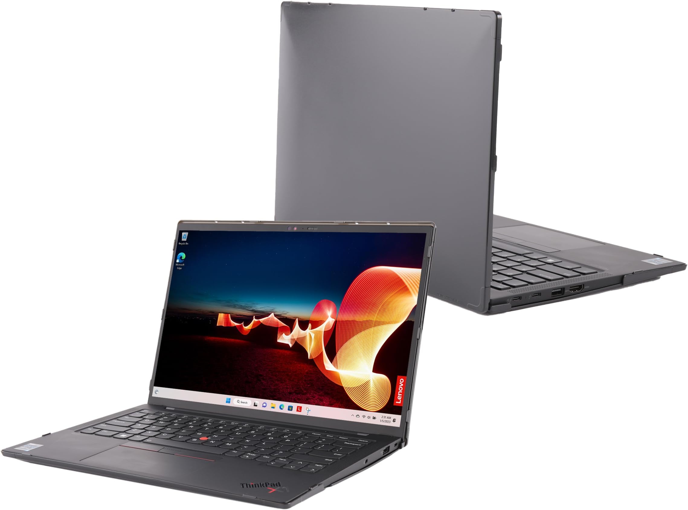 Case ONLY Compatible for 2021-2024 14" Lenovo ThinkPad X1 Carbon Gen 9 / Gen 10 / Gen 11 Windows Notebook PC (with 180-degree Hinge, NOT Fitting Other Lenovo Models) - Black
