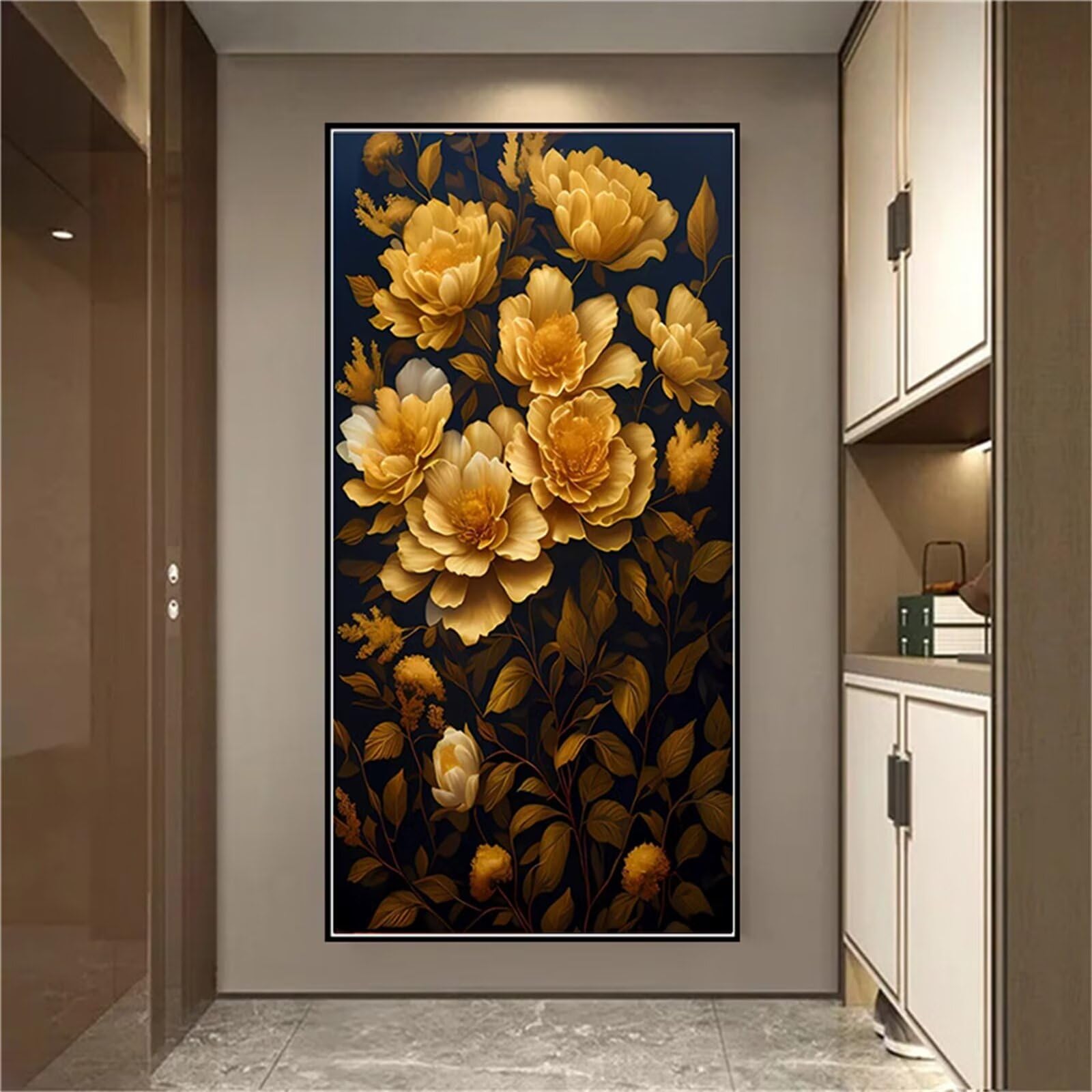 Loisirs créatifs peinture diamant fleur idée cadeau DIY