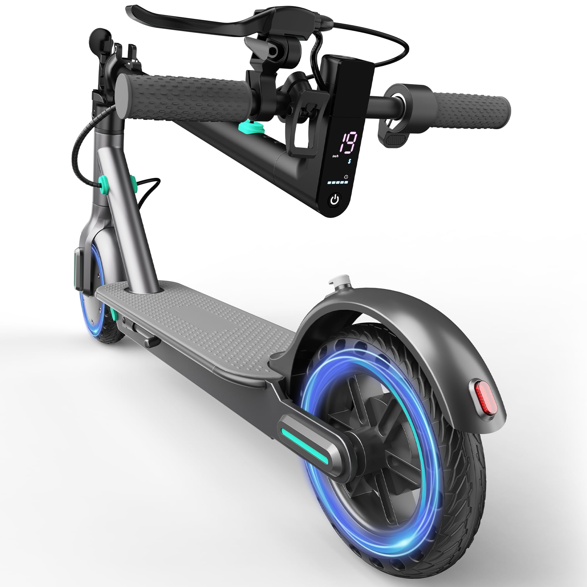 Electric Scooter, 350W Motor, 21 Miles Range, E-Scooter with 8.5" Honeycomb Tire, Foldable Escooter with Dual Braking System and App Control
