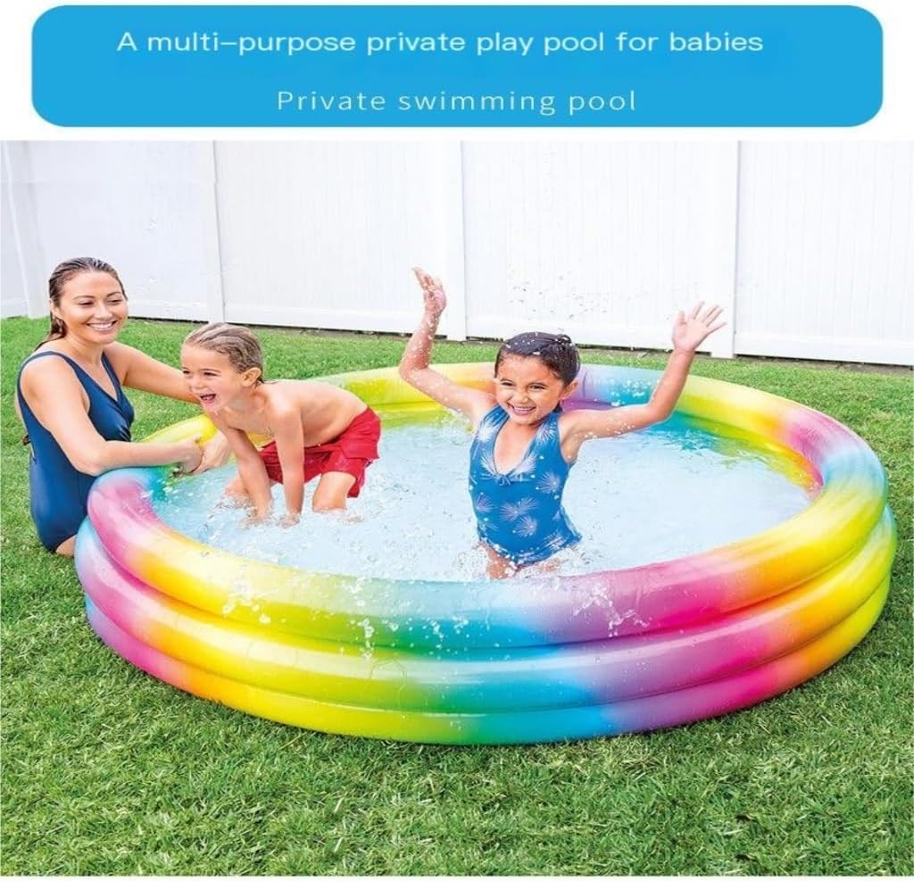 インテックススイムインフレータブルファミリーエアプールスクエアラウンジプール300cm 【公式通販】 プールの親子 インフレータブル プール カラフルな リップル インフレータブル プール レインボー スリー サークル ファミリー オー