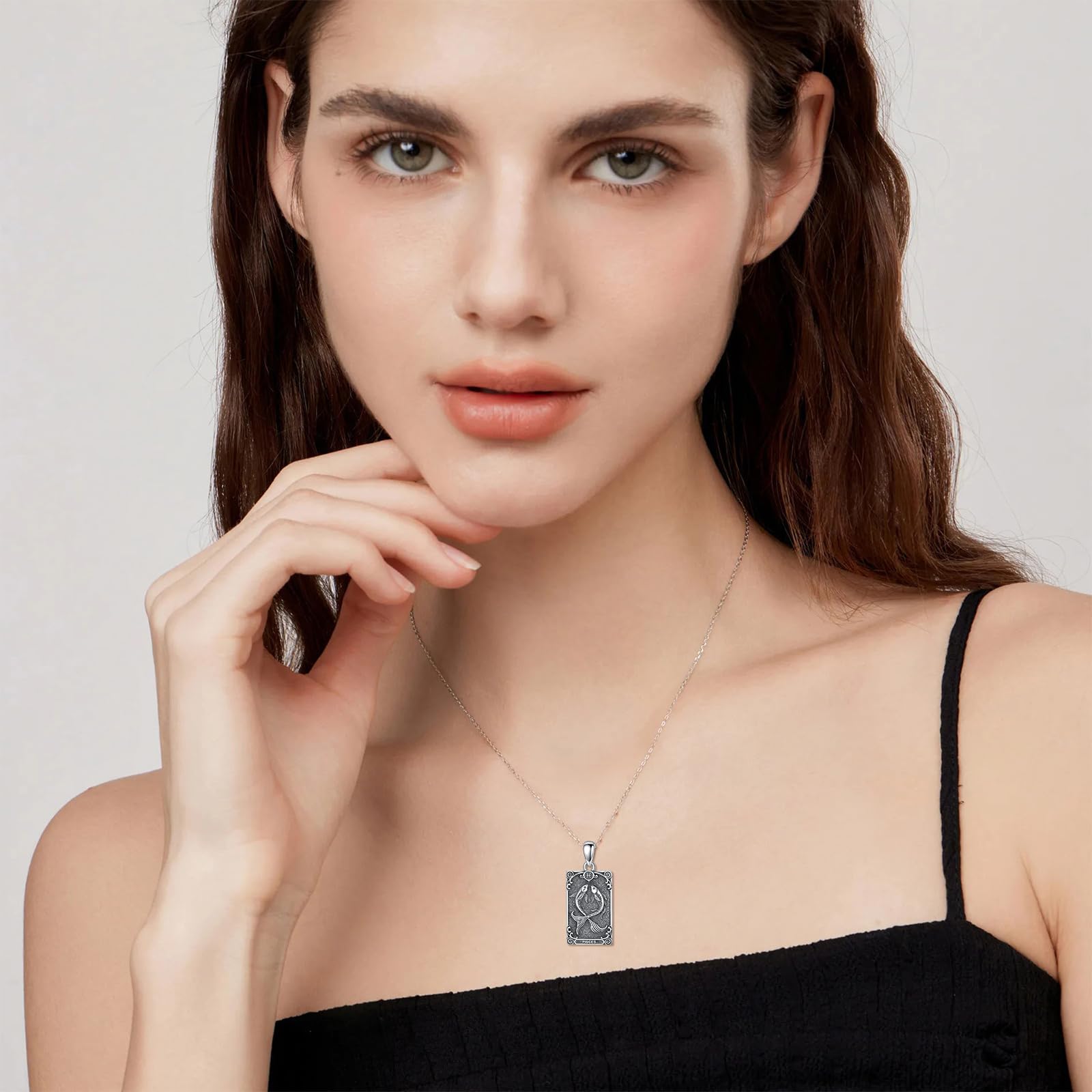 12 Sternzeichen Halskette für Herren Damen 925 Sterling Silber Sternbilder Horoskop Anhänger Kette Geburtstag Astrologie Schmuck Geschenke für Männer Frauen