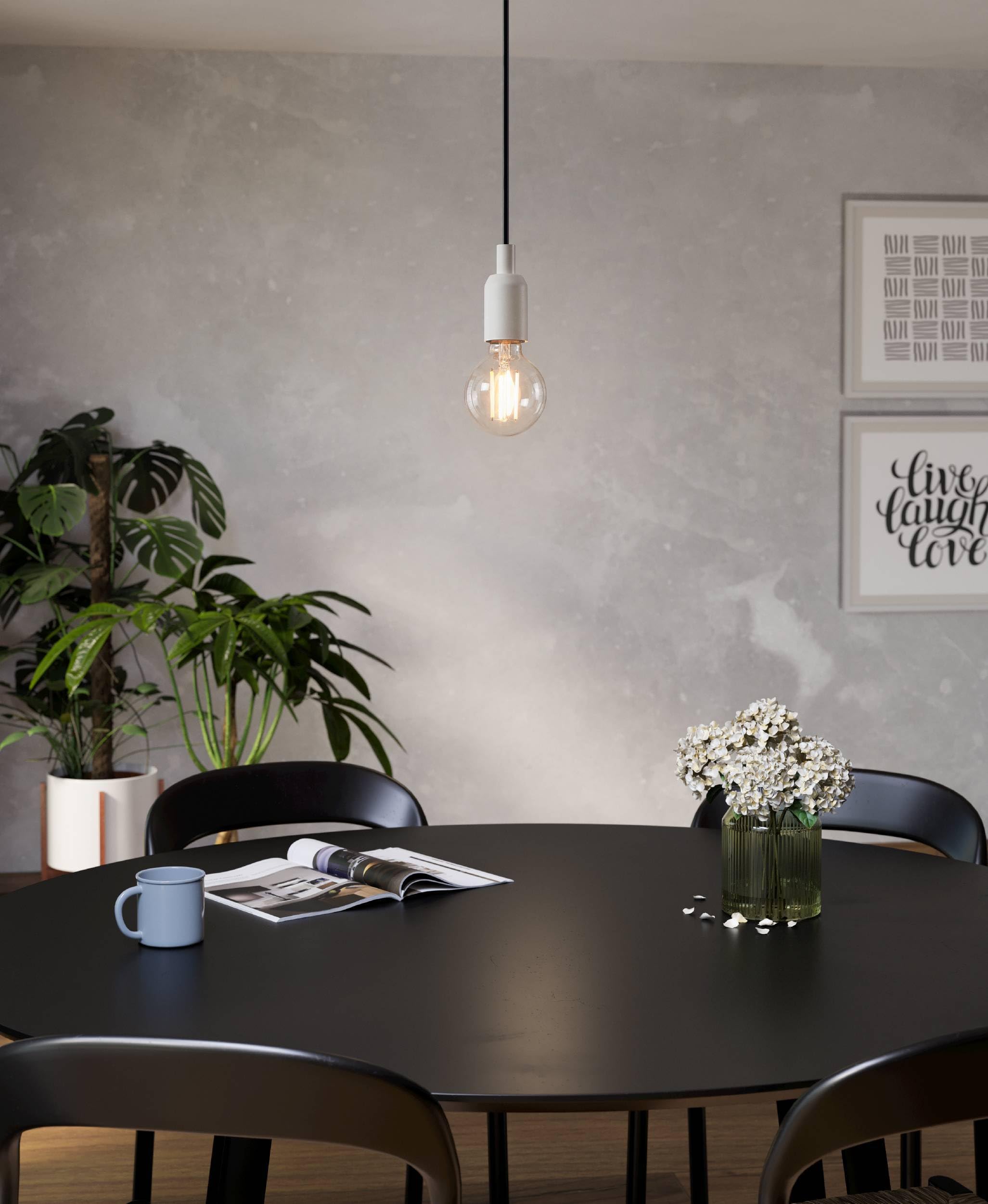 Eglo Connect.z Smart Home E27 LED Filament Light Bulb, G80, ZigBee, app and Voice Control, dimmable - Image 4