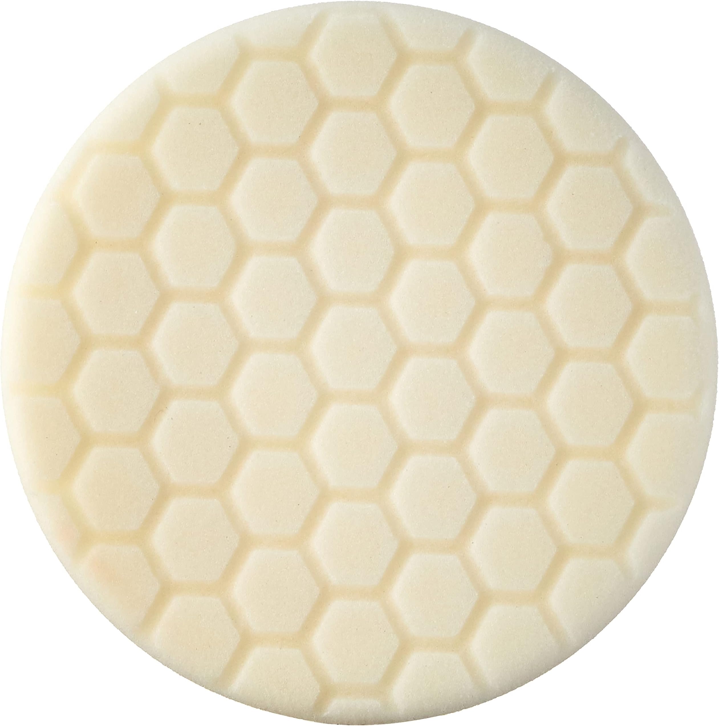 Hex Logic 6.5 Inch White Light Medium Polishing Pad Sponge Ø165 Mm Bufx_104Hex6