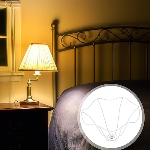 Miniatura 8 de Kit de marco de pantalla de lámpara moderna, suministros para lámparas de mesa, lámparas de escritorio, estante de pantalla de metal