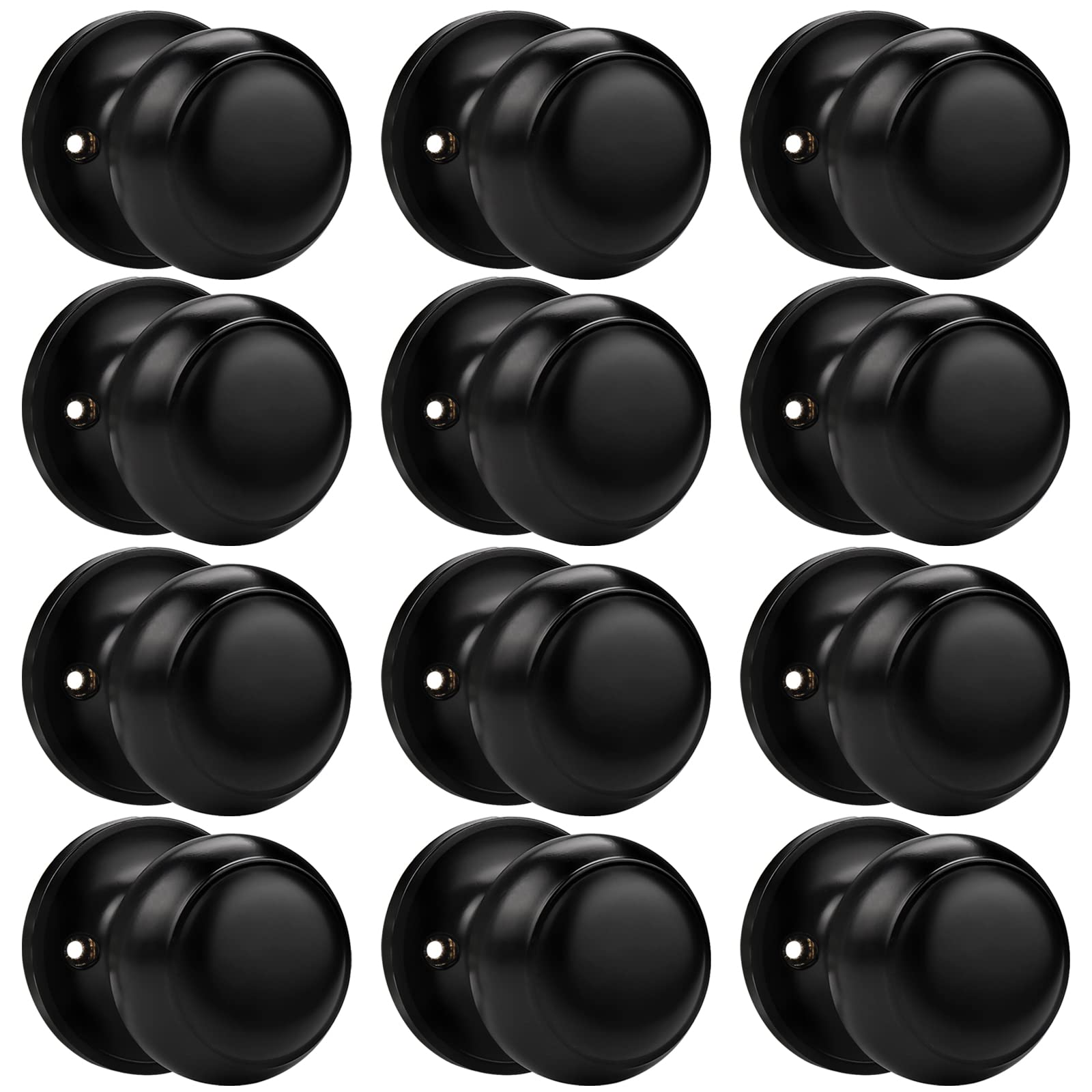 Black Dummy Door Knobs - 4 Pack -10