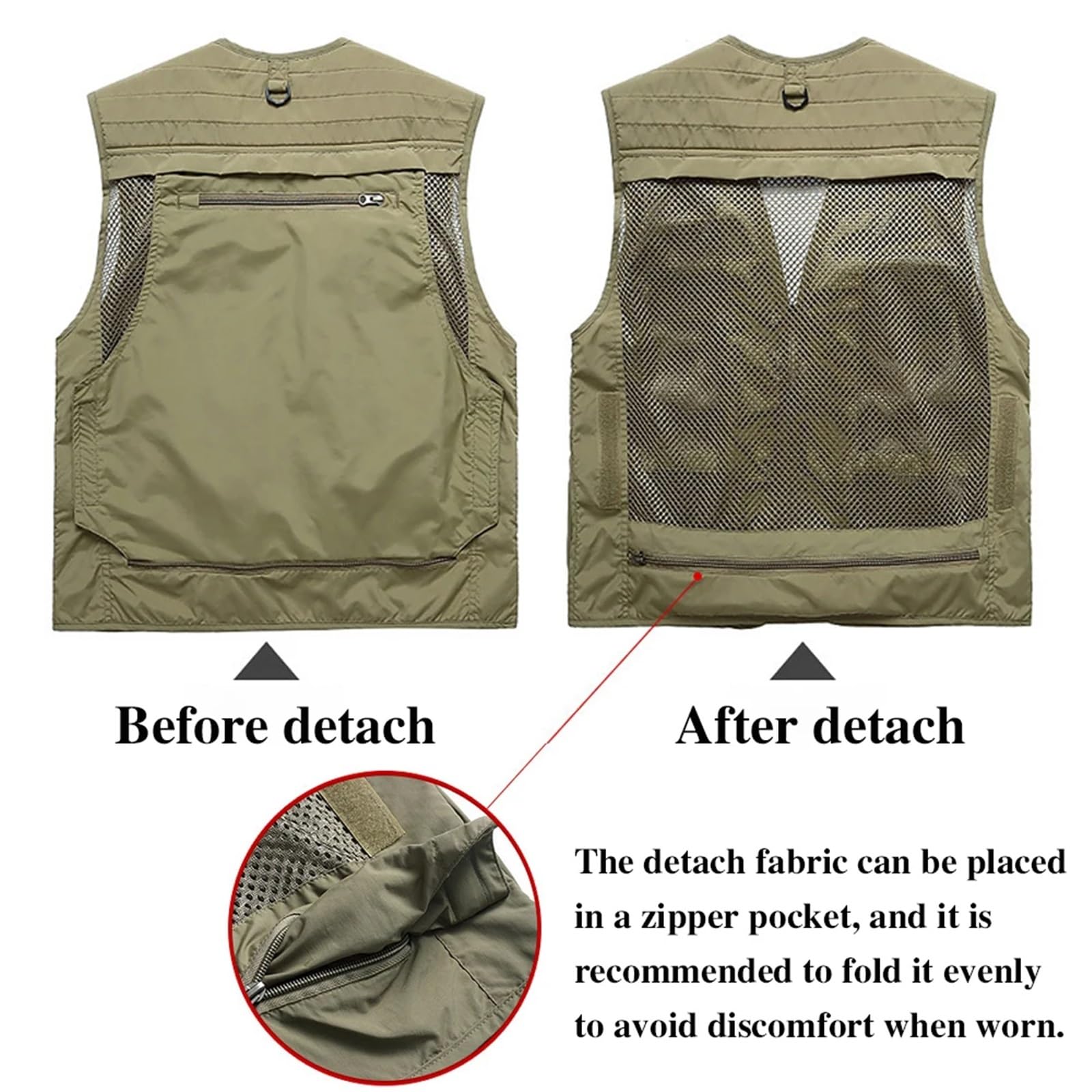 Chaleco de Seguridad Reflectante Chaleco de Seguridad for Hombre, Ropa Trabajo, Multibolsillos, fotografía, Senderismo, Pesca, Malla Transpirable, Alta Visibilidad(Color 49,L)