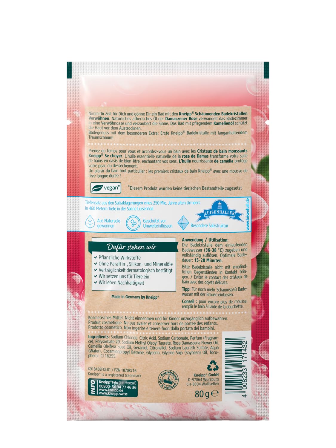 Kneipp Verwohnnen Sól do Kąpieli, 80 g